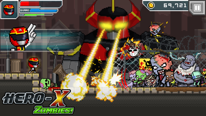Capturas de tela do HERO-X: ZOMBIES!